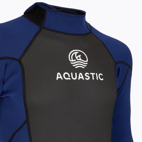 Pánský surfový neopren AQUASTIC z neoprenu 3/2 mm WAVEY 3/2 navy blue