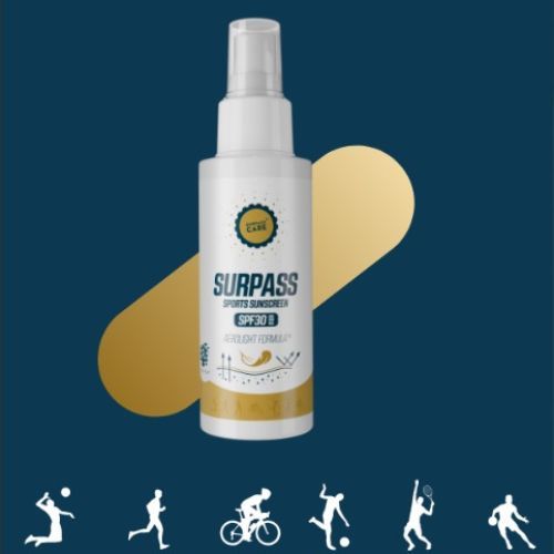 Sprej na opalování SURPASS Sports Sunscreen SPF 30+ white