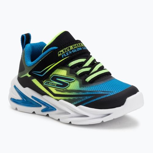 Dětské boty SKECHERS Flex-Glow Ultra black/blue/lime