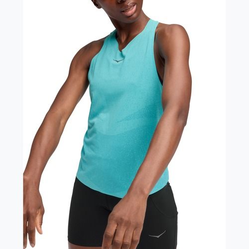 Dámský běžecký top HOKA Race Day Singlet cielo blue