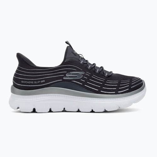 Dámské boty SKECHERS Summits Plus Soft Luster charcoal/silver