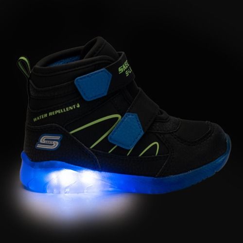 Dětské boty SKECHERS Illumi-Brights Splash Beams black/blue/lime