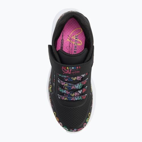 Dětské boty SKECHERS Uno Lite Heart Craze black/multicolor
