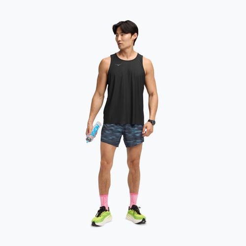 Pánské běžecké šortky HOKA Glide 5" blue blurr