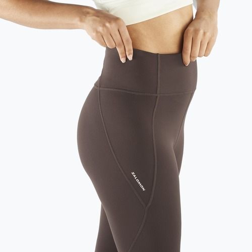 Dámské běžecké legíny Salomon SHAKEout Bliss 25" coffee bean
