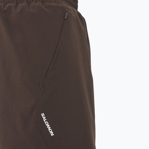 Pánské běžecké šortky Salomon Shakeout C 2IN1 7" coffee bean