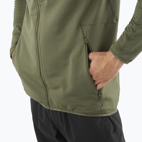 Pánská trekkingová mikina Salomon Essential Lightwarm Full Zip grape leaf