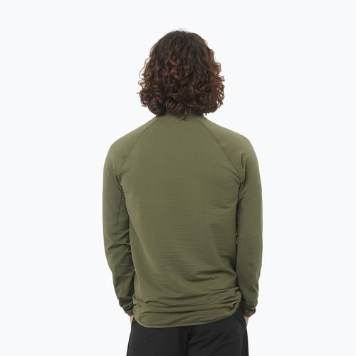 Pánská trekkingová mikina Salomon Essential Lightwarm Full Zip grape leaf