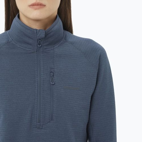 Dámská trekkingová mikina Salomon Essential Lightwarm Half Zip blue night