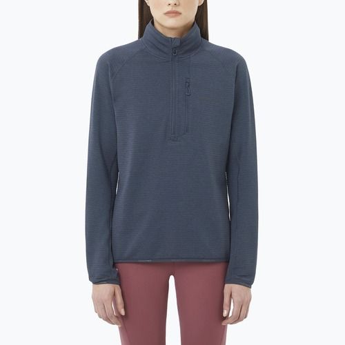 Dámská trekkingová mikina Salomon Essential Lightwarm Half Zip blue night