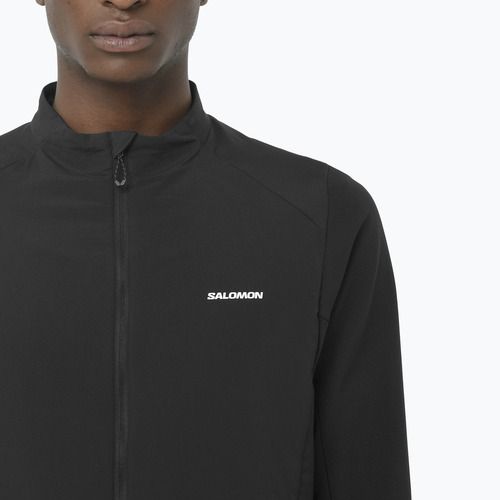 Pánská běžecká mikina Salomon Mountain Flex Hybrid deep black
