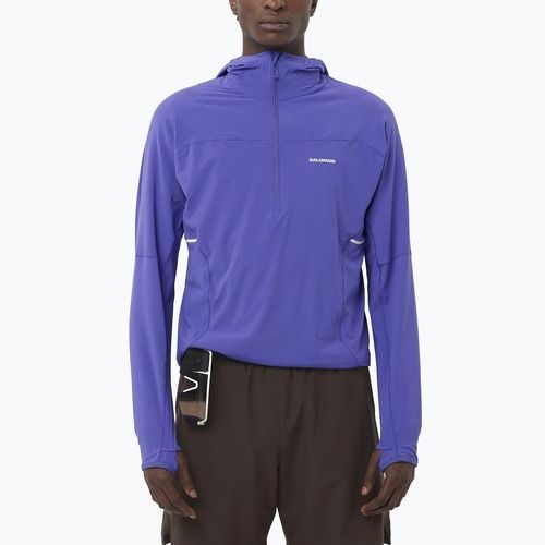Pánská mikina Salomon Sense Aero Half Zip Hoodie libery