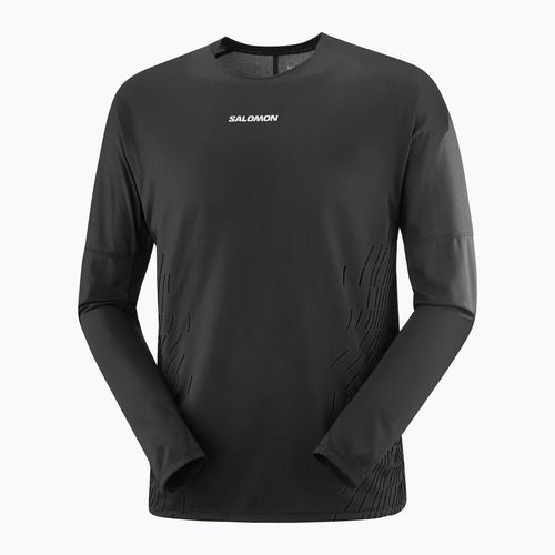 Pánské běžecké tričko Longsleeve Salomon Sense Aero GFX deep black