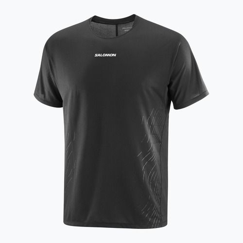 Pánská běžecká tričko Salomon Sense Aero GFX deep black
