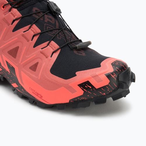 Pánské běžecké boty Salomon Spikecross 6 GTX cow hide/black/neon flame