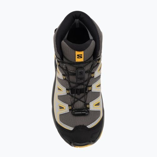 Dětské trekingové boty Salomon X Ultra Mid GTX castlerock/black/spicy/mustard