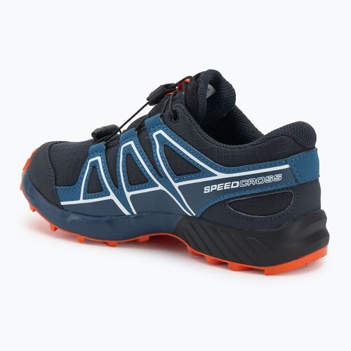Dětské běžecké boty Salomon Speedcross Waterproof dark navy/dark blue/red orange