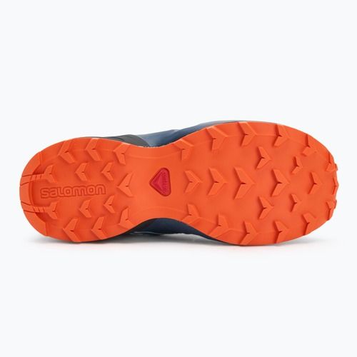 Dětské běžecké boty Salomon Speedcross Waterproof dark navy/dark blue/red orange
