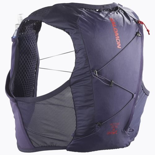 Běžecká vesta Salomon Active Skin 4 GRVL martime blue / astral aura / haute red