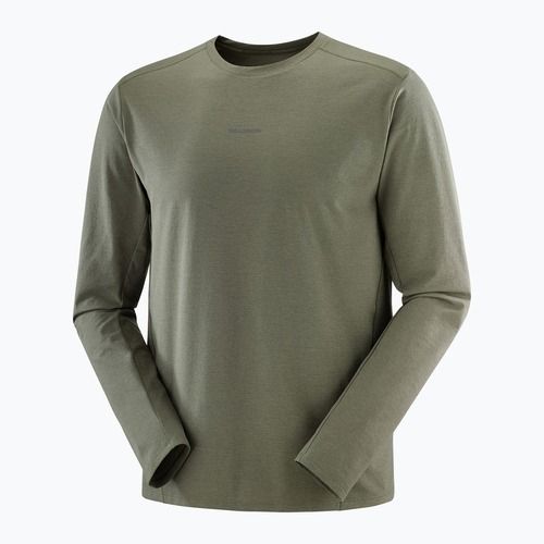 Pánské běžecké tričko Longsleeve Salomon Trackline grape leaf