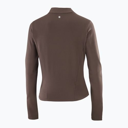 Dámské běžecké tričko Longsleeve Salomon Bliss coffee bean