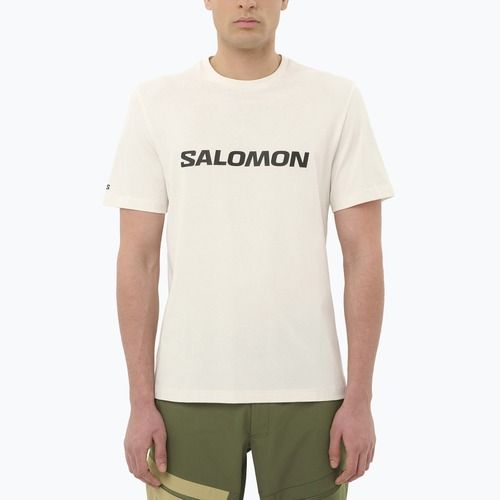 Pánské tričko Salomon Logo whisper white