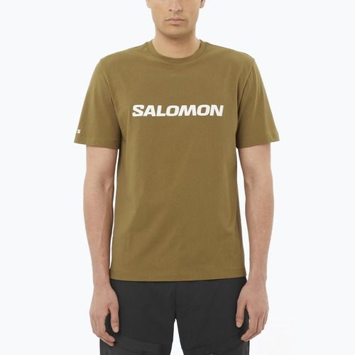 Pánské tričko Salomon Logo brilliant olive