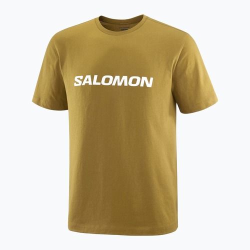 Pánské tričko Salomon Logo brilliant olive