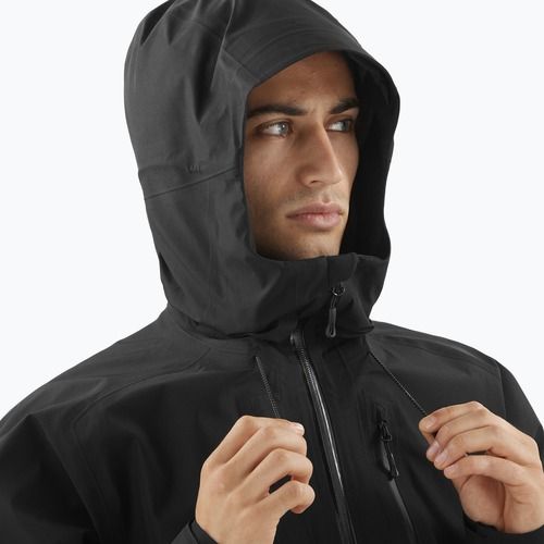 Pánská softshellová bunda Salomon Outline 3l GTX deep black