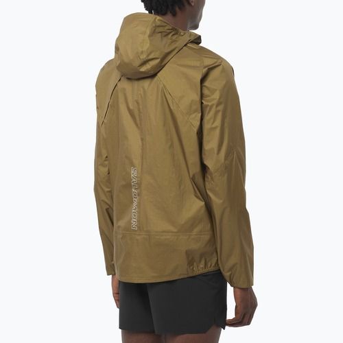 Pánská běžecká bunda Salomon Bonatti Waterproof brilliant olive