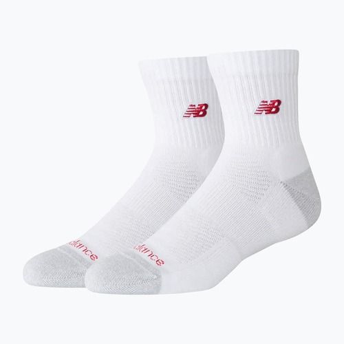 Ponožky New Balance Active Premium Crew Quarter 2 pairs white