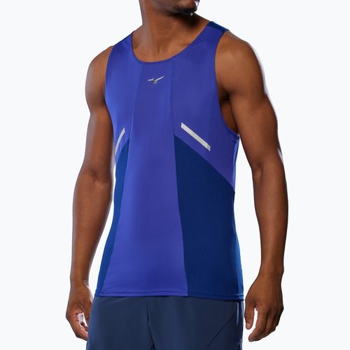 Pánská běžecká tričko Mizuno DryAeroFlow Tank reflexblue