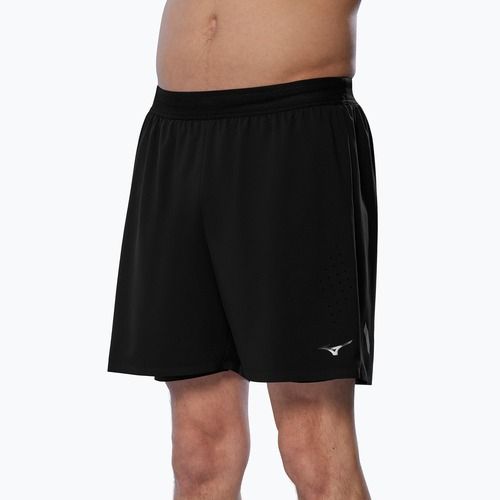 Pánské běžecké šortky Mizuno Tech Light 5.5" 2IN1 black