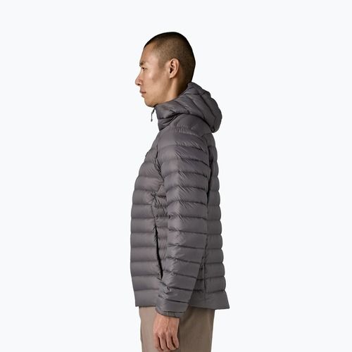 Pánská péřová bunda Patagonia Down Sweater Hoody forge grey w/forge grey