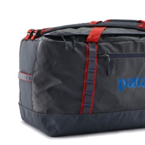 Cestovní taška Patagonia Black Hole Duffel 100 l smolder blue/amanita red