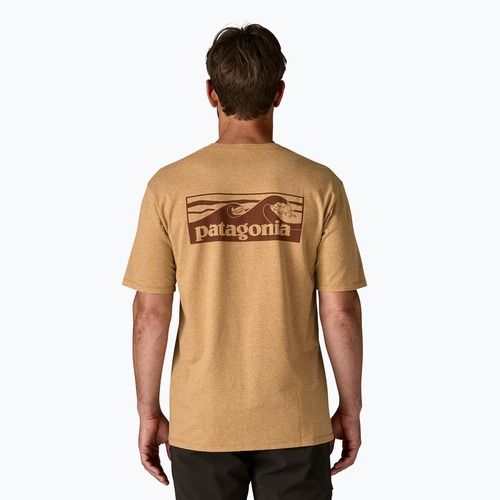Pánské tričko Patagonia Boardshort Logo Pocket Responsibili talon gold