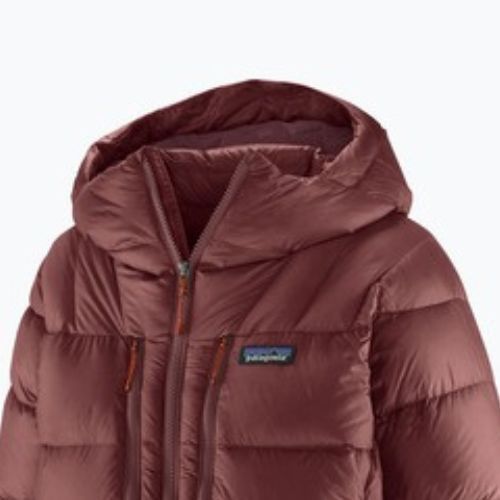 Dámská péřová bunda Patagonia Fitz Roy Down Hoody dark ruby w / sizzle red