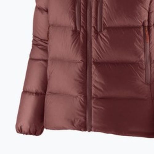 Dámská péřová bunda Patagonia Fitz Roy Down Hoody dark ruby w / sizzle red