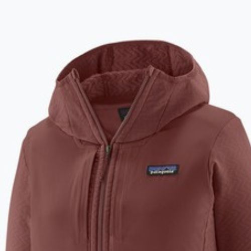 Dámská softshellová bunda Patagonia R2 CrossStrata Hoody dark ruby