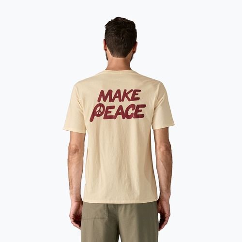 Pánské tričko Patagonia Balance Organic peace seeds / undyed natural