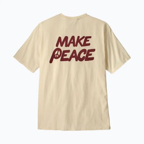 Pánské tričko Patagonia Balance Organic peace seeds / undyed natural