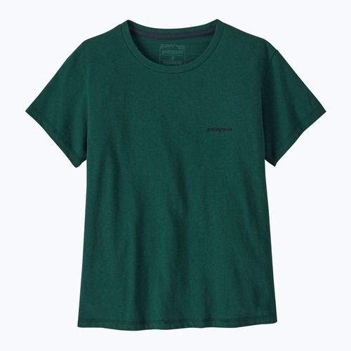 Dámské tričko Patagonia P-6 Logo Responsibili-Tee cascade green