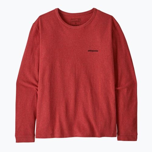 Dámské tričko Longsleeve Patagonia P-6 Logo Responsibili-Tee potters red