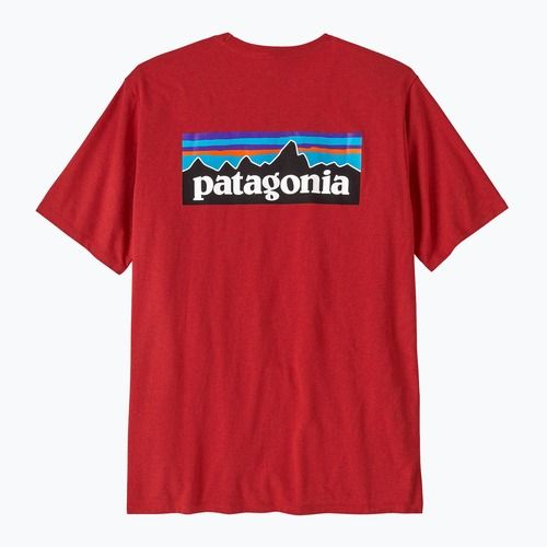 Pánské tričko Patagonia P-6 Logo Responsibili-Tee amanita red