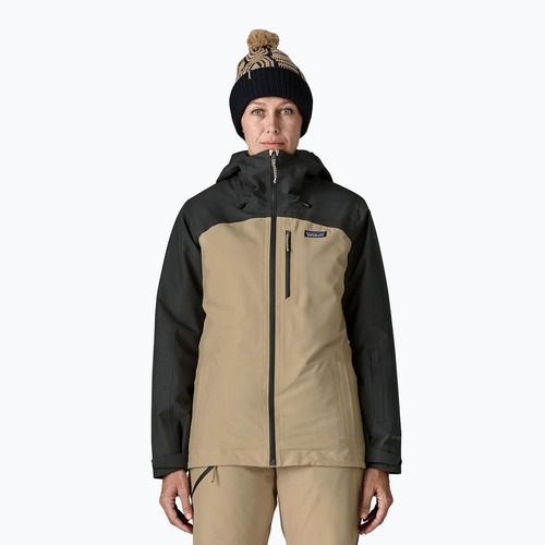 Dámská nepromokavá bunda Patagonia Insulated Powder Town oar tan