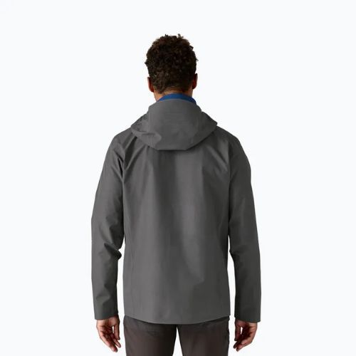 Pánská nepromokavá bunda Patagonia Triolet forge grey w / p6 blue