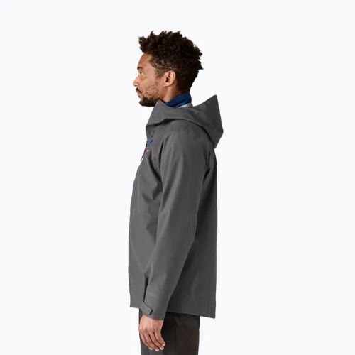 Pánská nepromokavá bunda Patagonia Triolet forge grey w / p6 blue