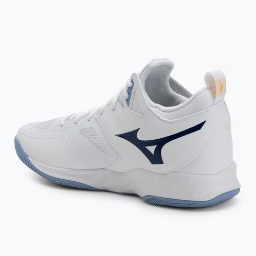 Volejbalové boty Mizuno Wave Dimension Mid bílé/bellwether modrá/belairblu