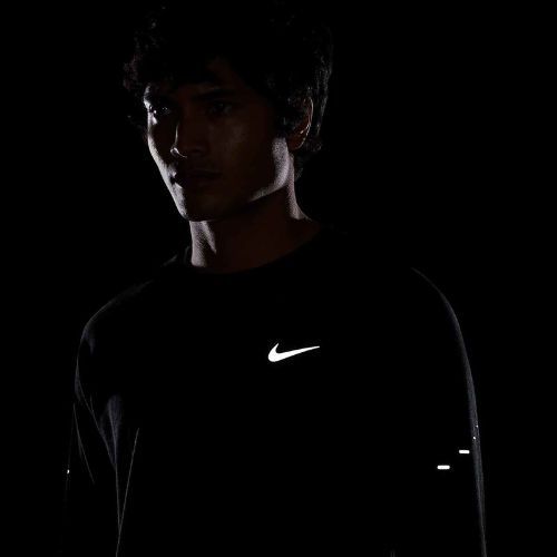 Pánské běžecké tričko Longsleeve Nike Stride Dri-Fit Waffle Crew black