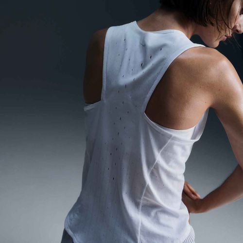 Dámské běžecké tričko Nike AeroSwift Dri-Fit ADV Singlet white / black / black